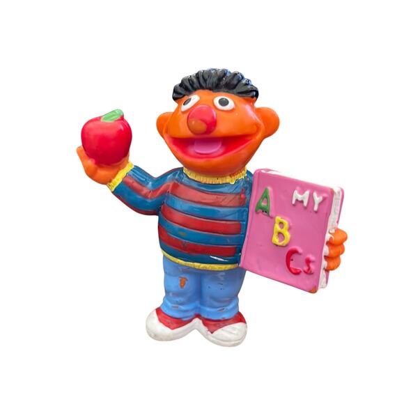 Applause Sesame Street Muppet 2.5" Ernie School Days ABC Figure - Picture 1 of 6